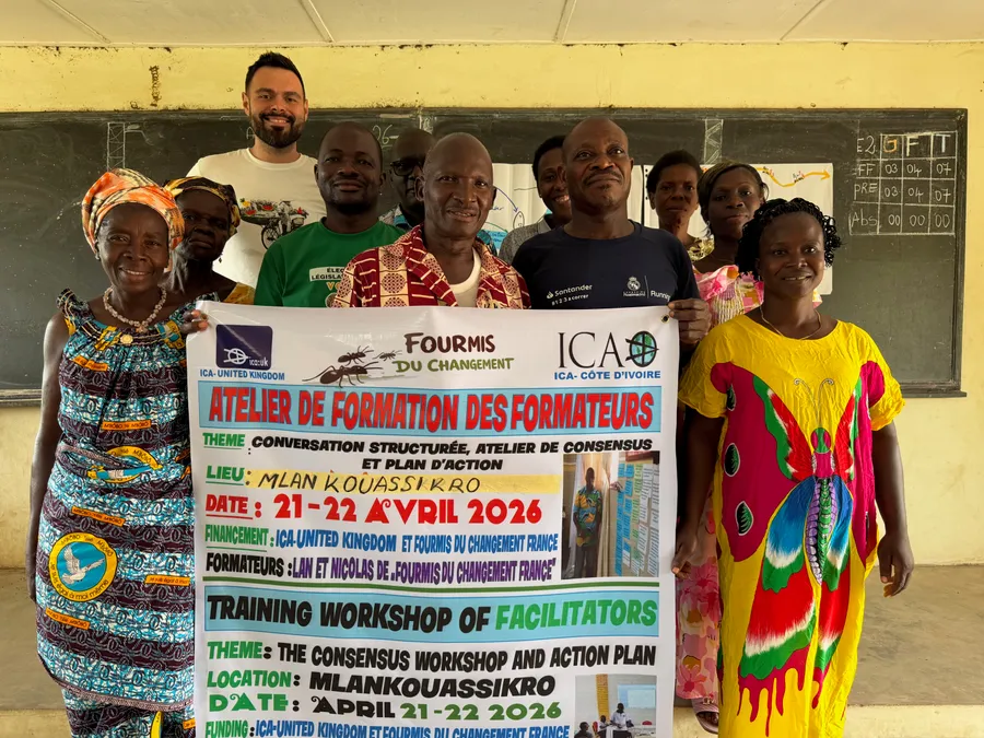 Atelier de formation de formateurs mené avec ICA Côte d'Ivoire et Fourmis du Changement